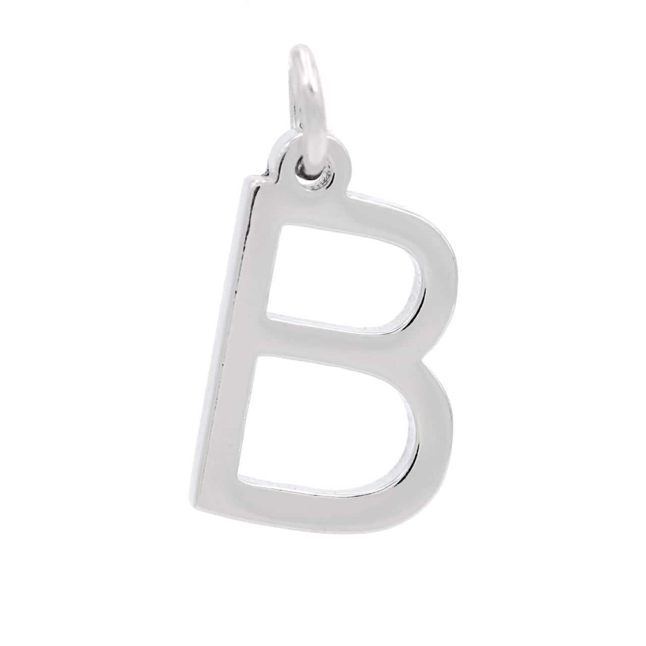 12 Pack: Sterling Silver Alphabet Charm by Bead Landing™